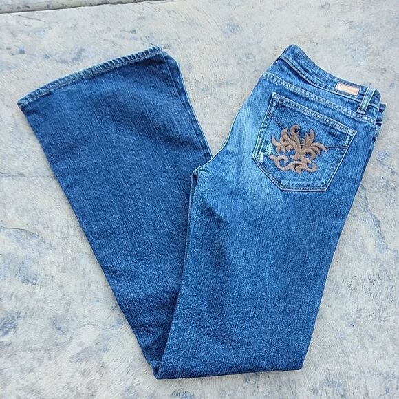 💙3 for $30💙  PAIGE Hollywood Hills Bootcut with Embroidered Pockets Western 31 - Picture 1 of 10